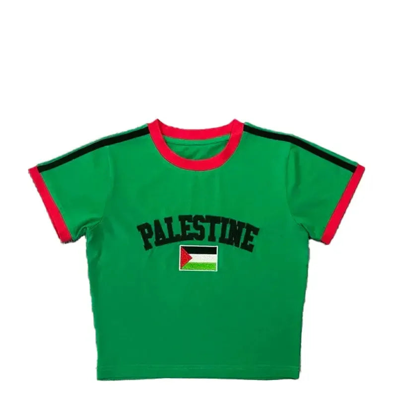 Crop top Palestine-y2k streetwear