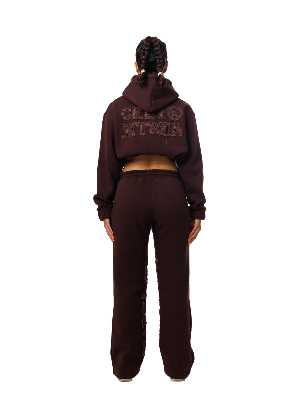 C/A ZIP-HOODIE CHOC PLUM WOMAN