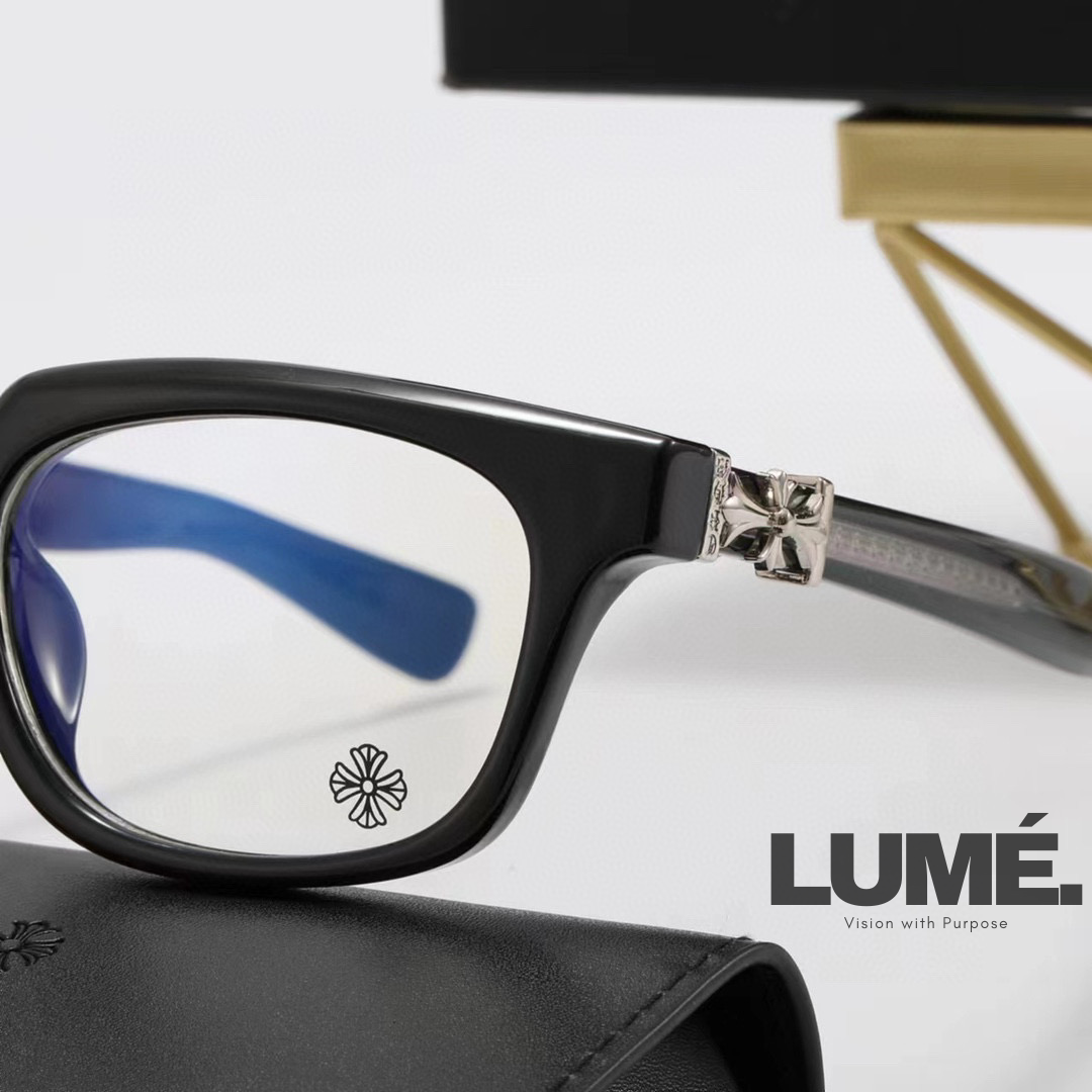 CHROME  CHUNKY GLASSES