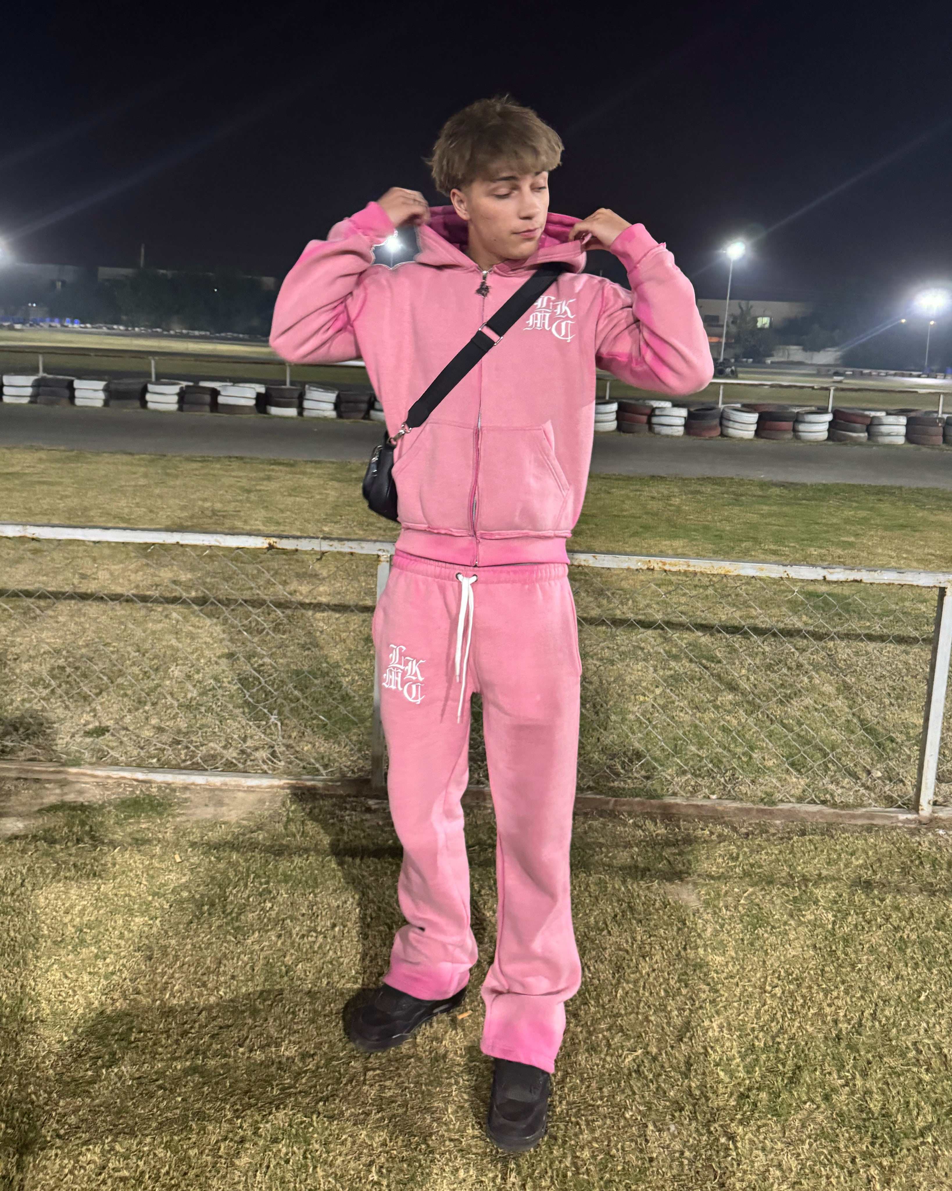 Flared Jogger Pink