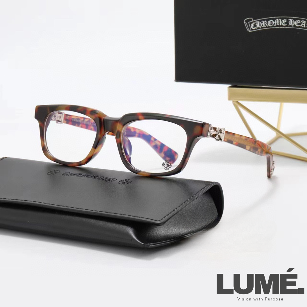 CHROME  CHUNKY GLASSES