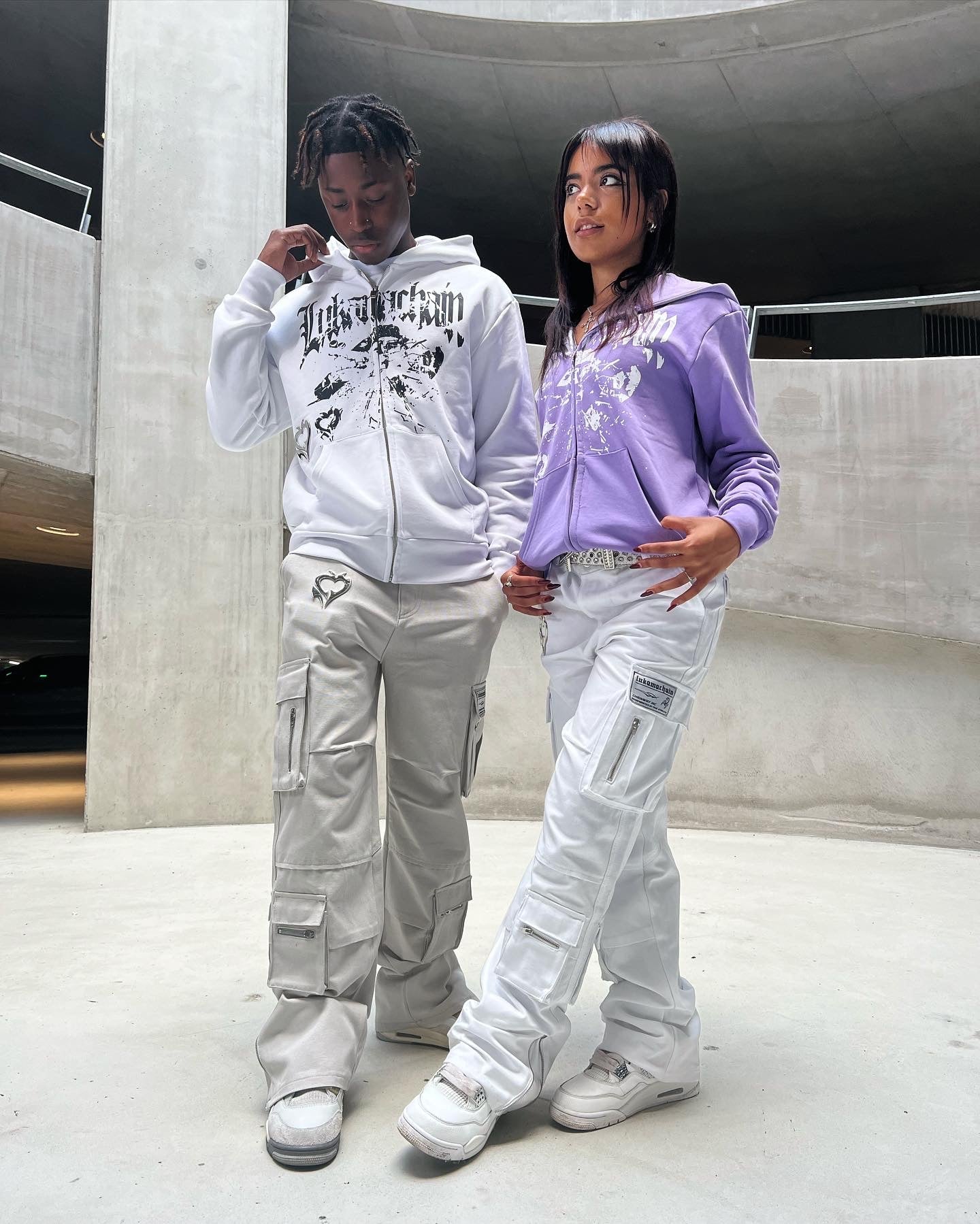 Chrome Cargo Pants Gray