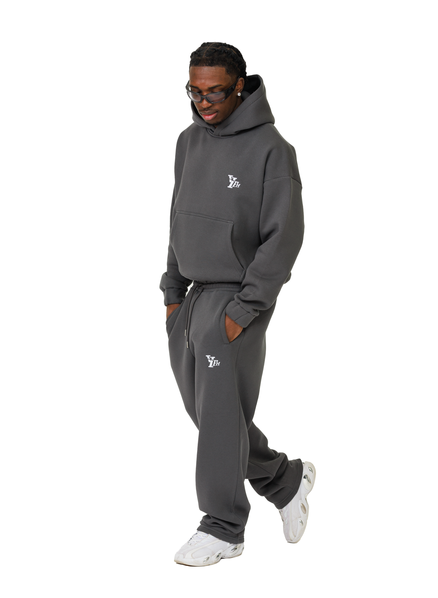 BASIC HOODIE STONE GREY