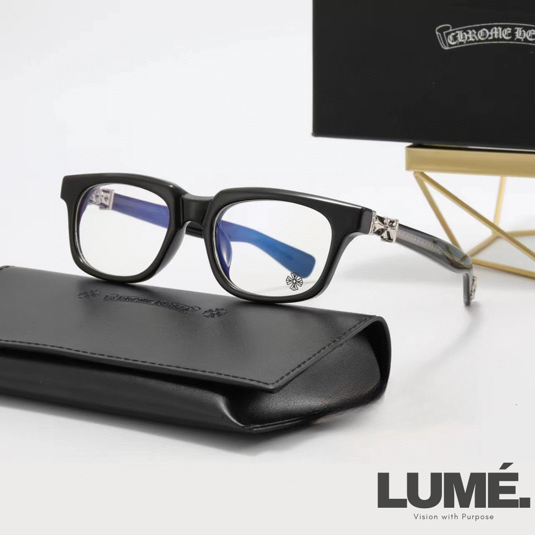 CHROME  CHUNKY GLASSES