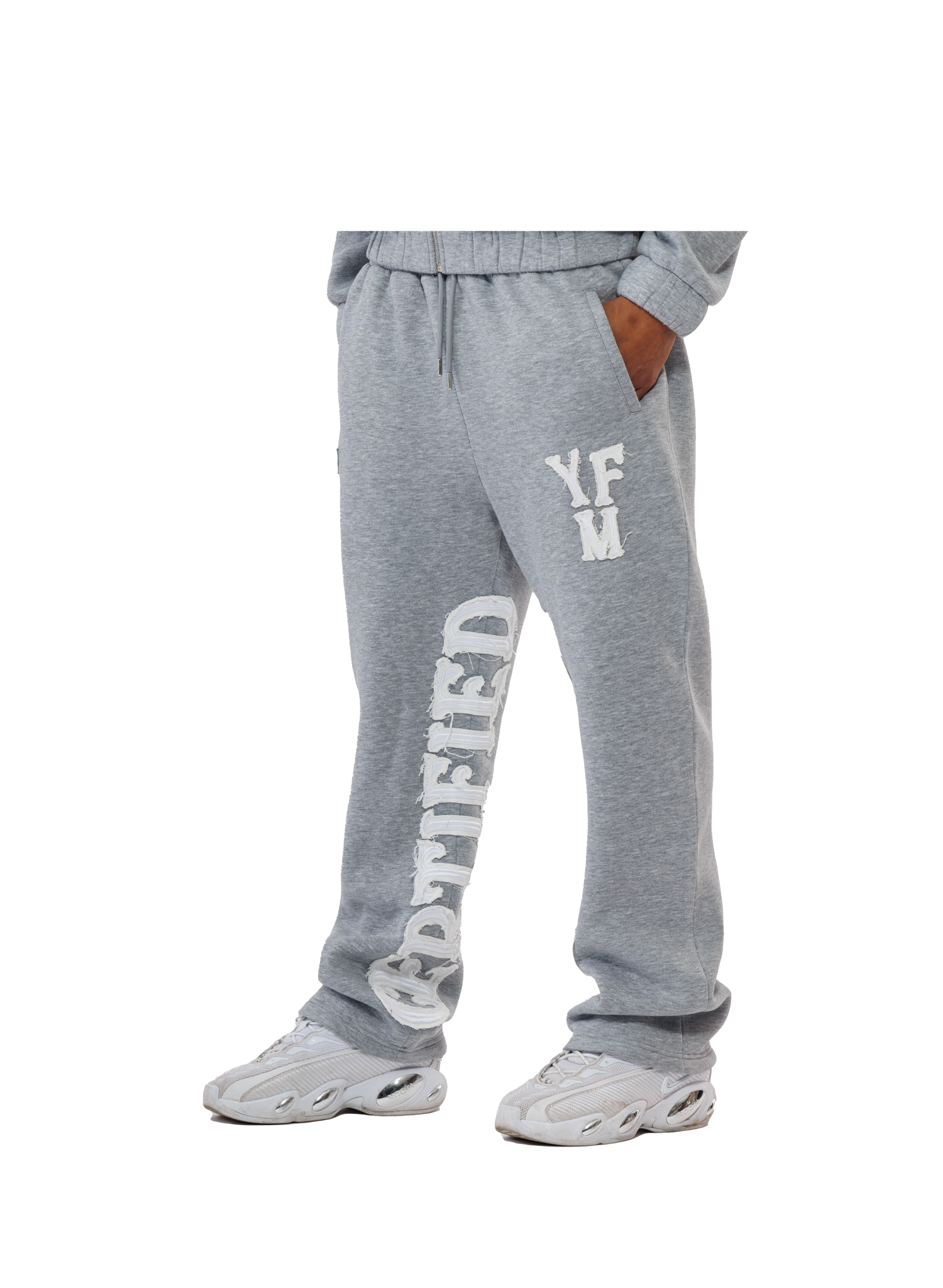 C/A PANTS GREY MELANGE