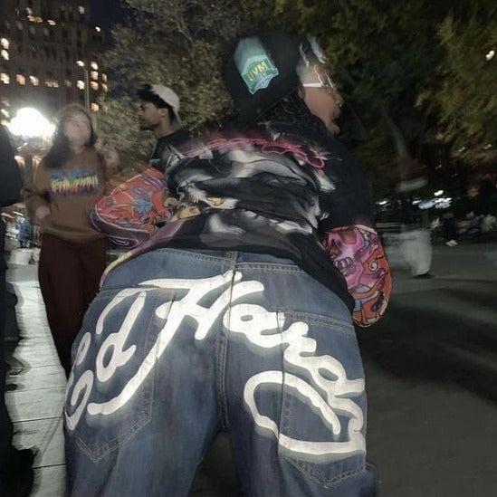 Aesthetic mom jean-y2k streetwear