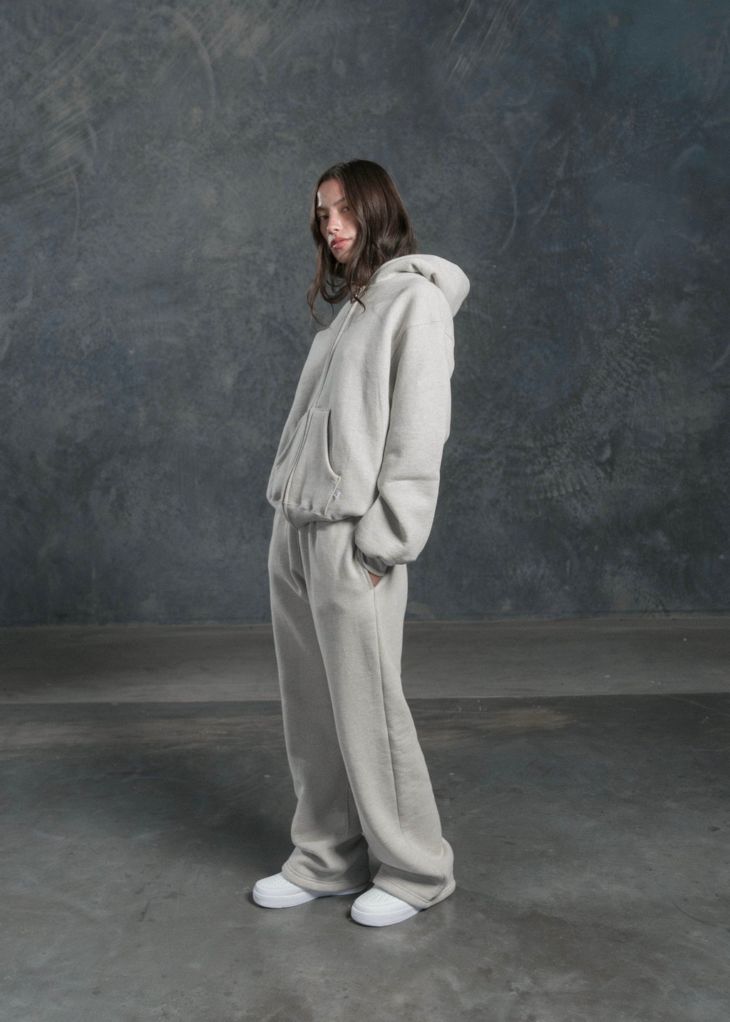 Hoodie Zip "Triple Grey"