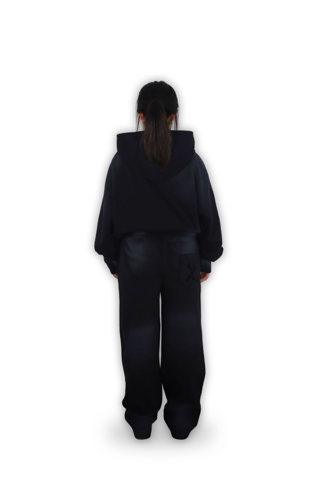RHINESTONE JOGGER CARBON BLACK