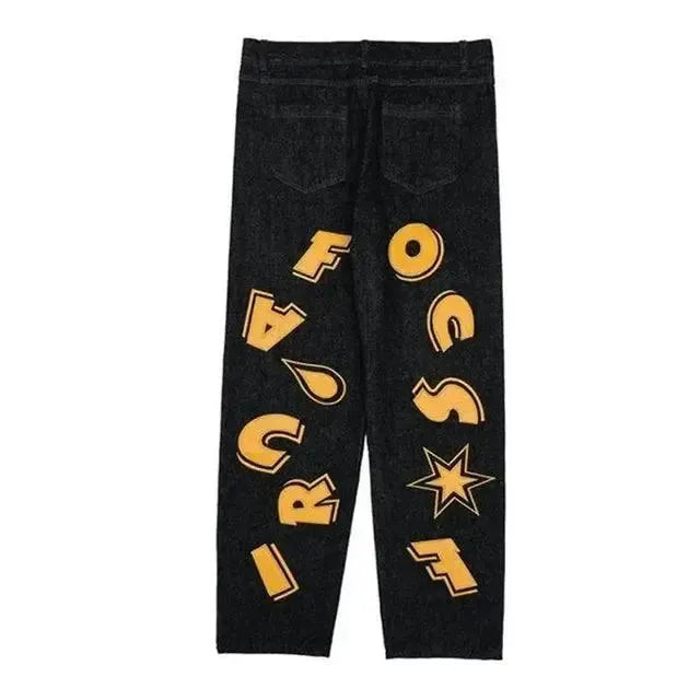 Baggy custom jean-y2k streetwear