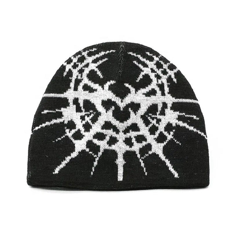 Black beanie Y2K-y2k streetwear