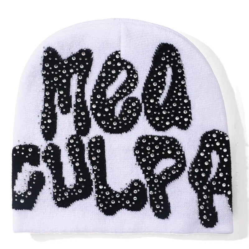 Bonnet Strass-y2k streetwear