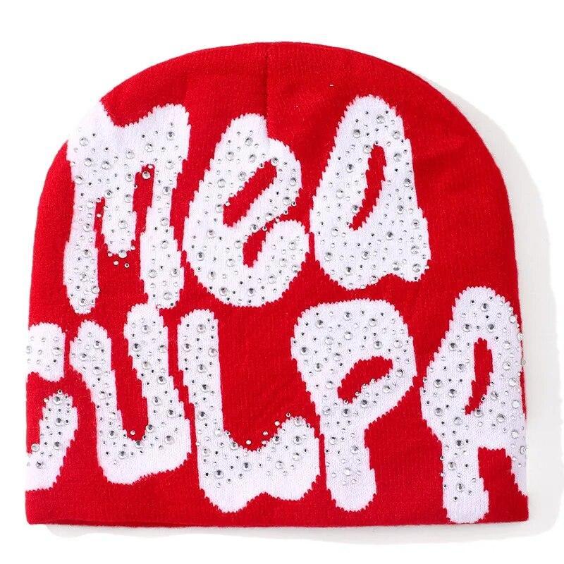 Bonnet Strass-y2k streetwear