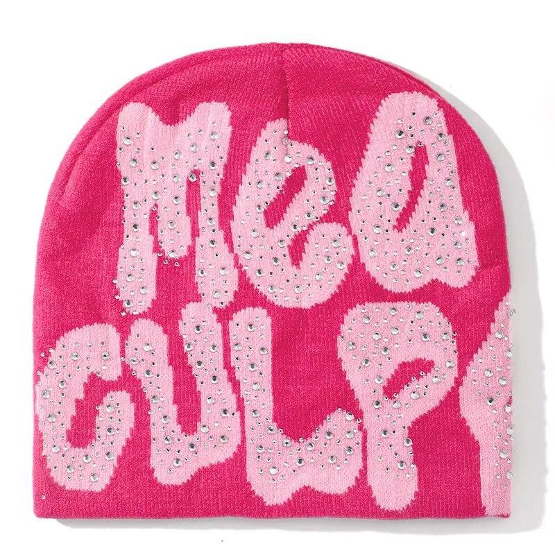 Bonnet Strass-y2k streetwear