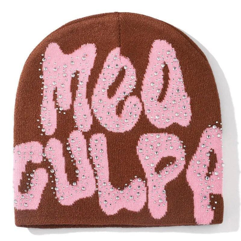 Bonnet Strass-y2k streetwear