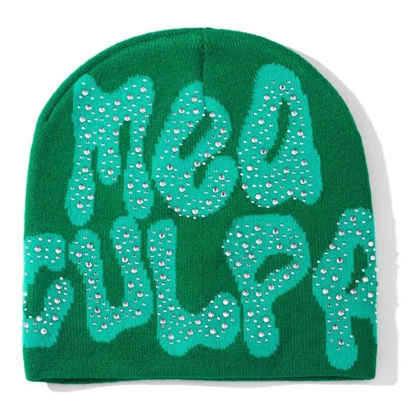 Bonnet Strass-y2k streetwear