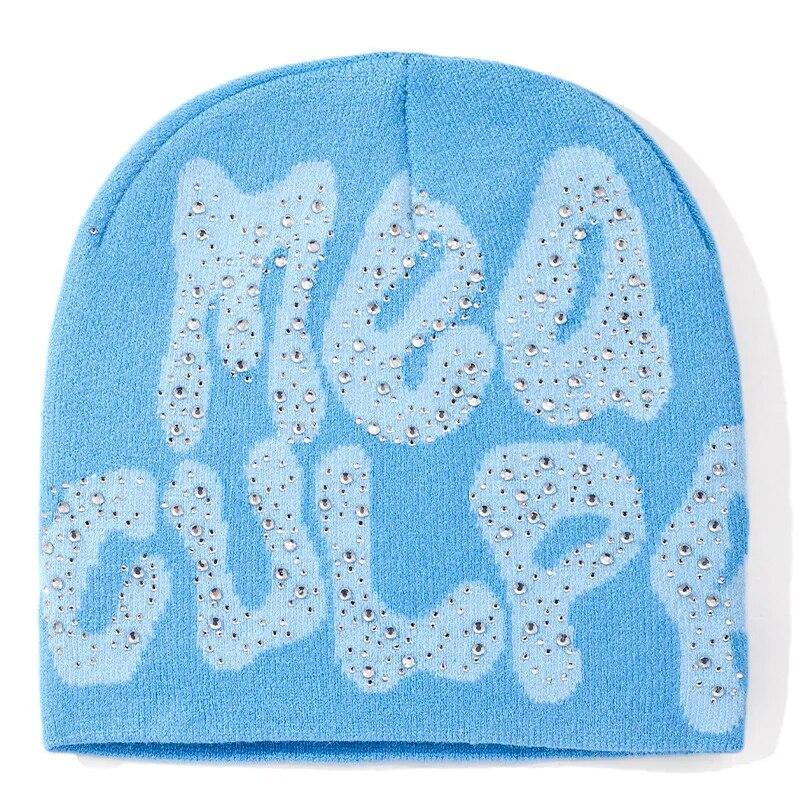 Bonnet Strass-y2k streetwear