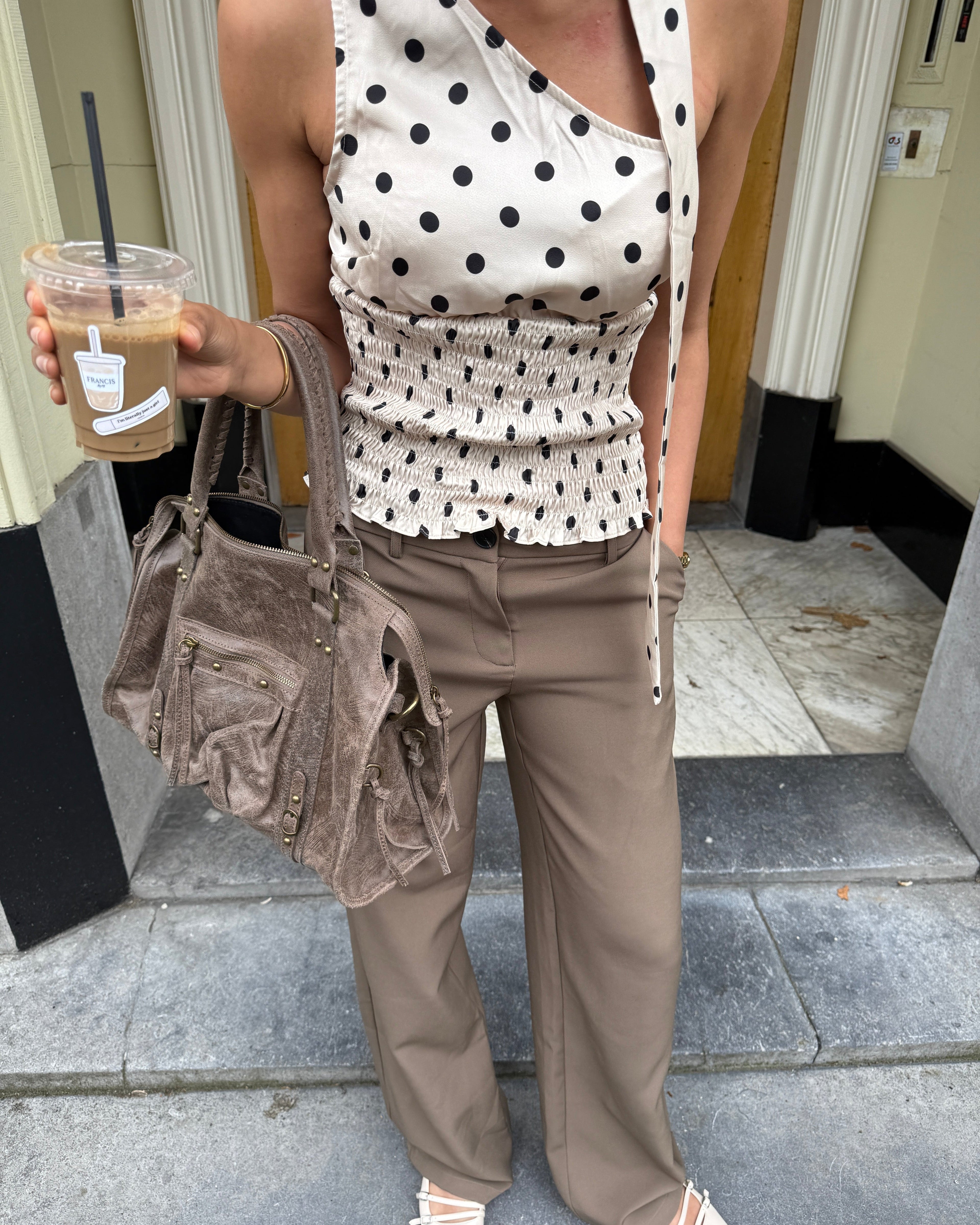 It girl bag taupe