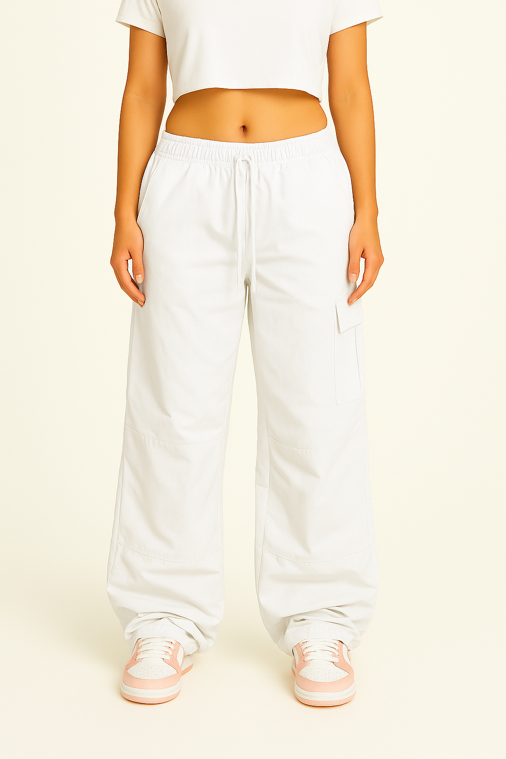 Cargo parachute blanc