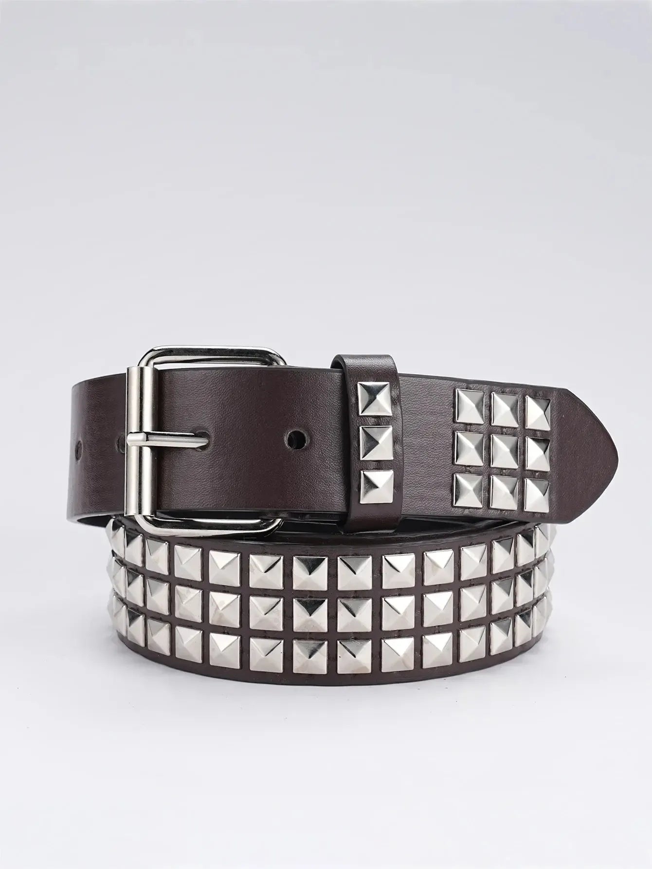Ceinture cloutée pyramide-y2k streetwear