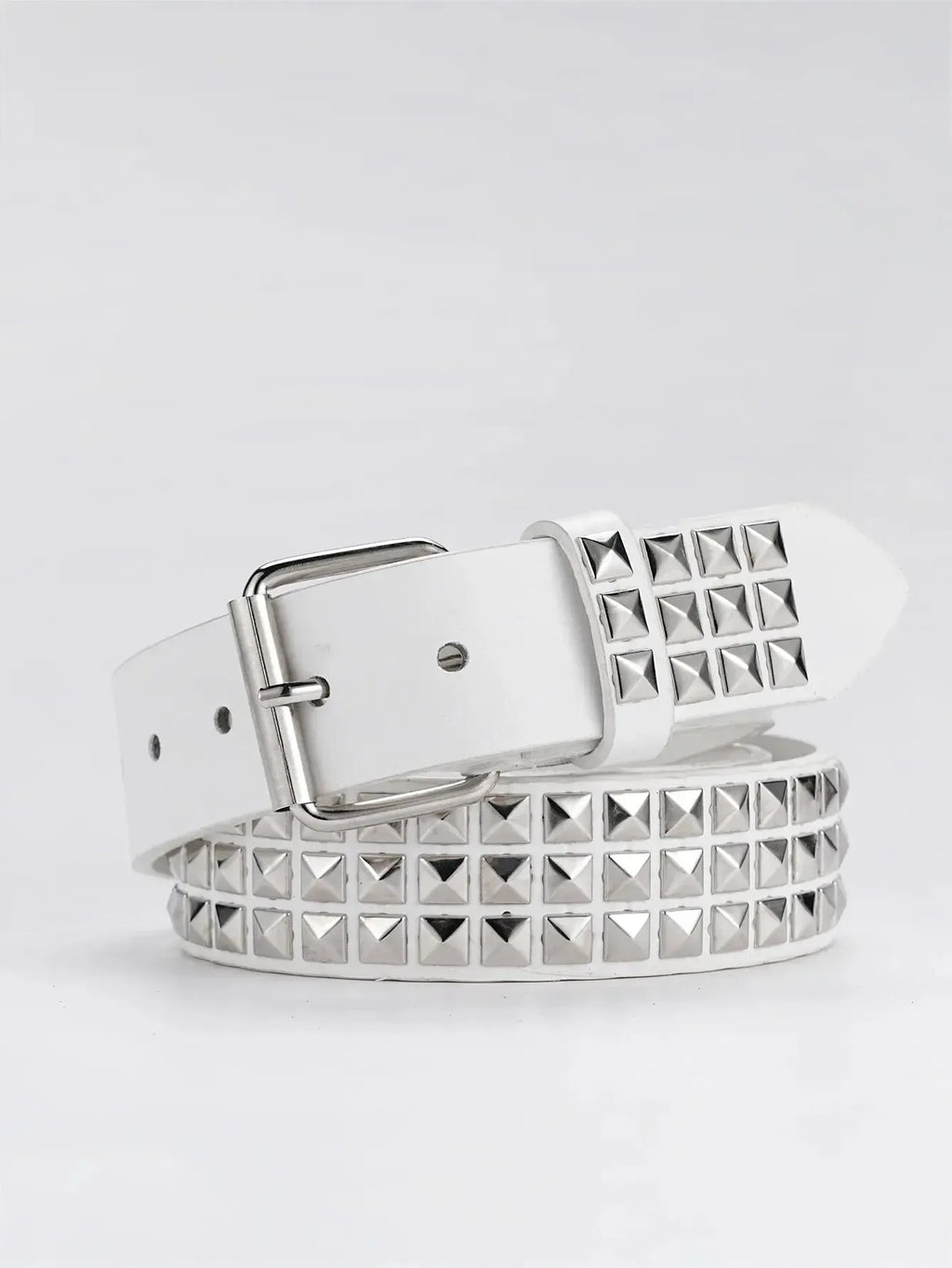 Ceinture cloutée pyramide-y2k streetwear