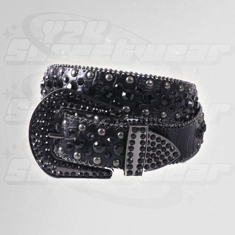 Ceinture strass noir