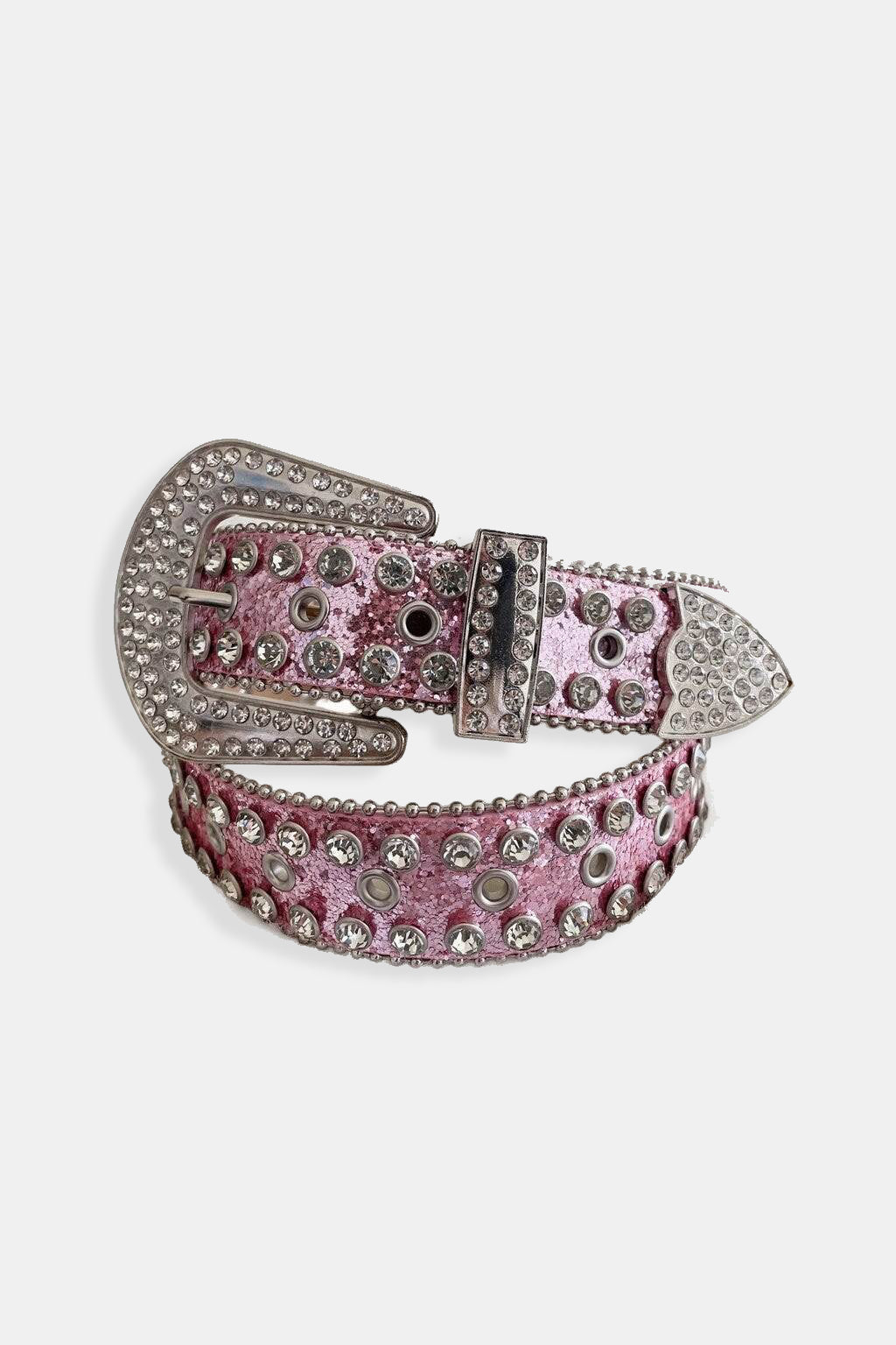 Ceinture strass rose