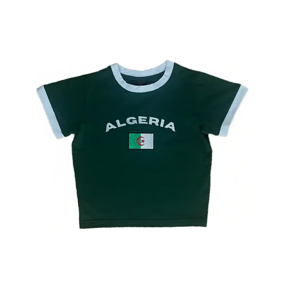 Crop top Algérie-y2k streetwear