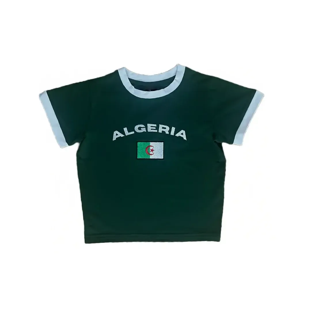Crop top Algérie-y2k streetwear