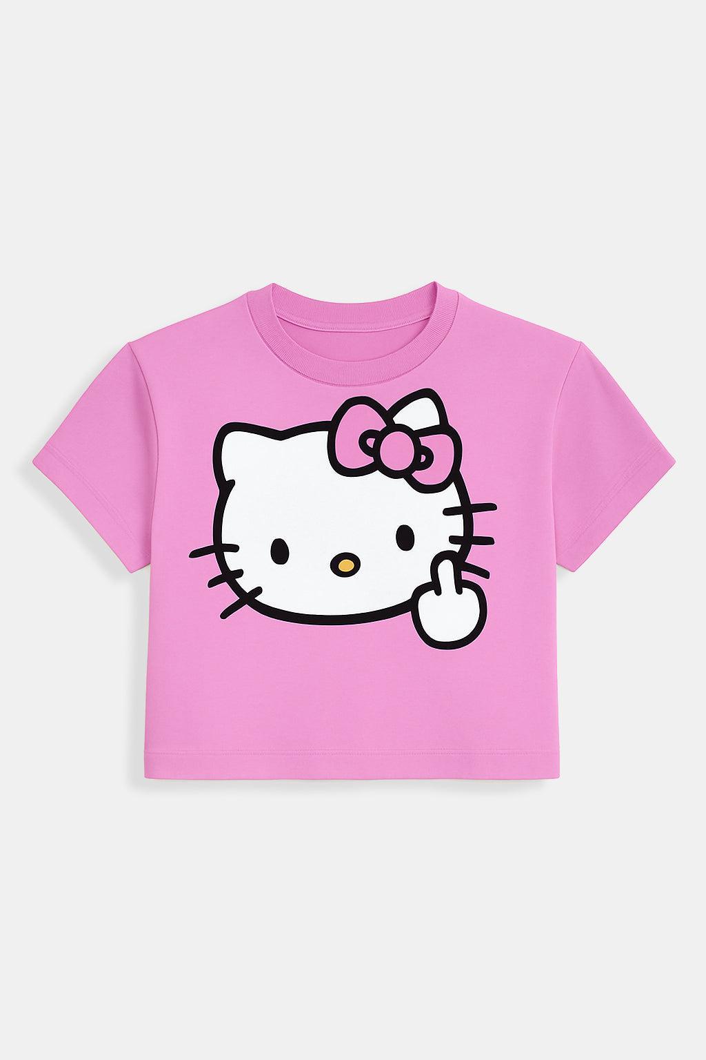 Crop top Hello Kitty-y2k streetwear