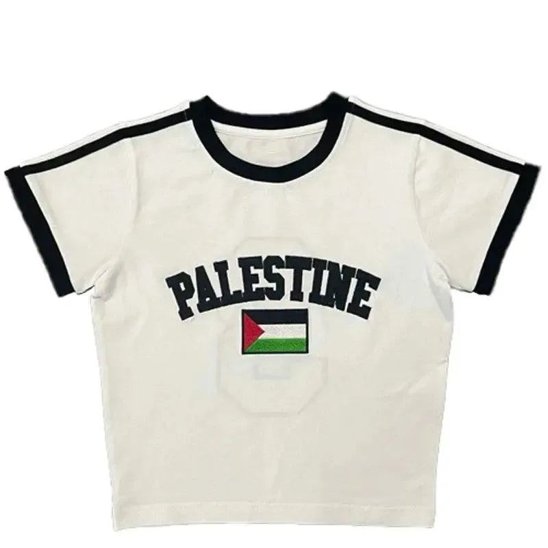 Crop top Palestine-y2k streetwear