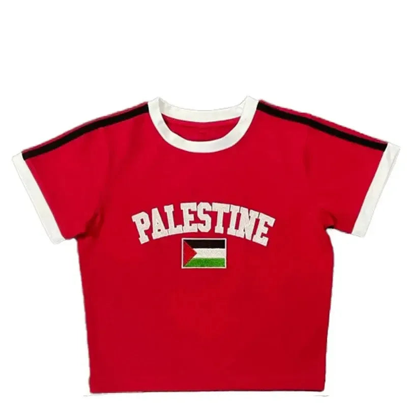 Crop top Palestine-y2k streetwear