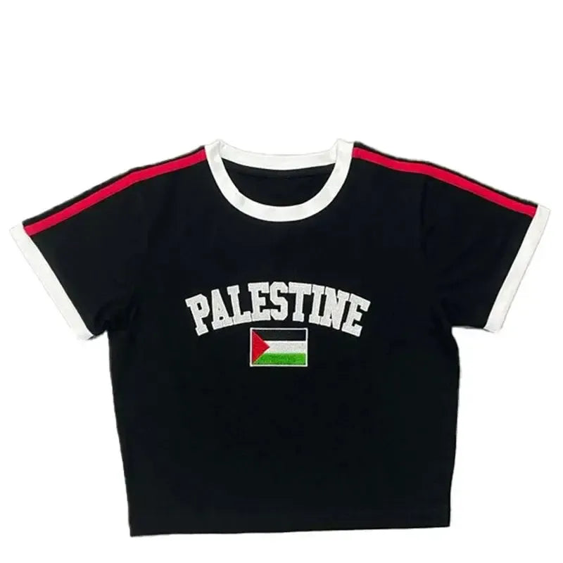 Crop top Palestine-y2k streetwear