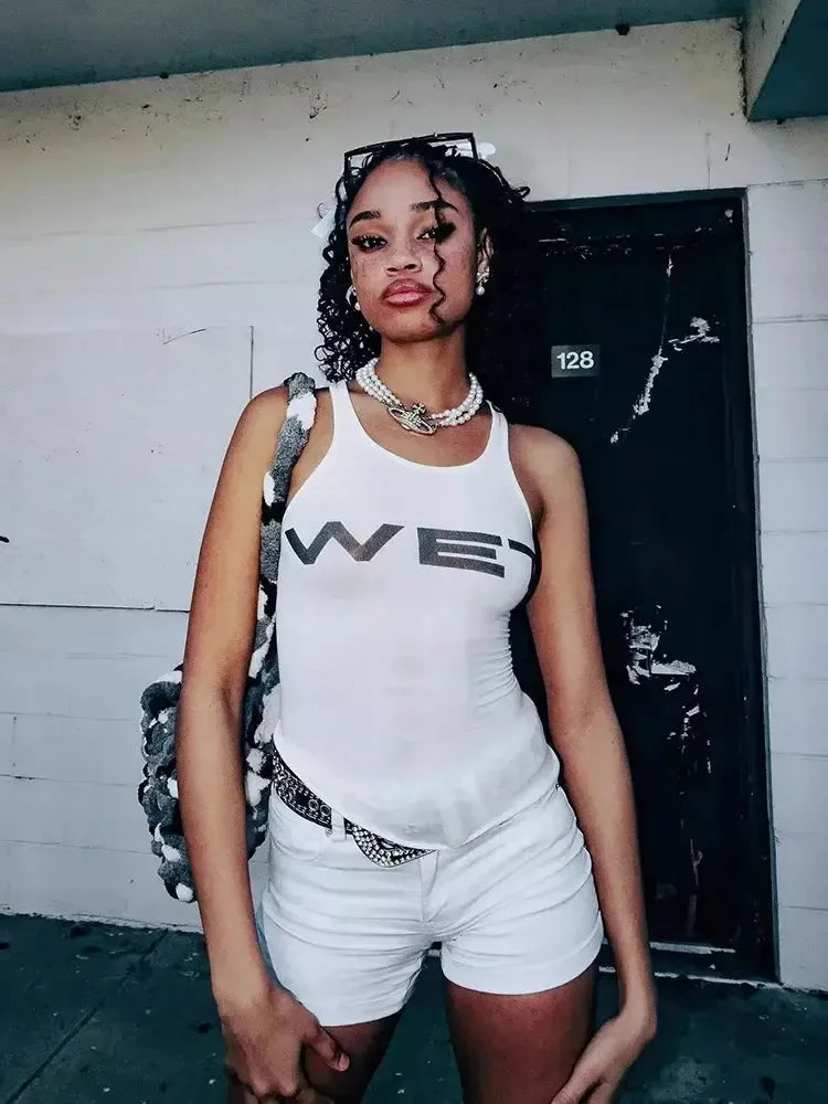 Crop top wet