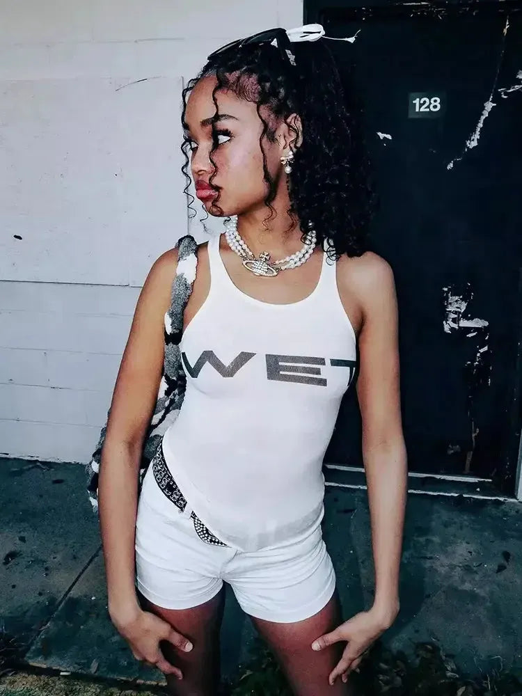 Crop top wet