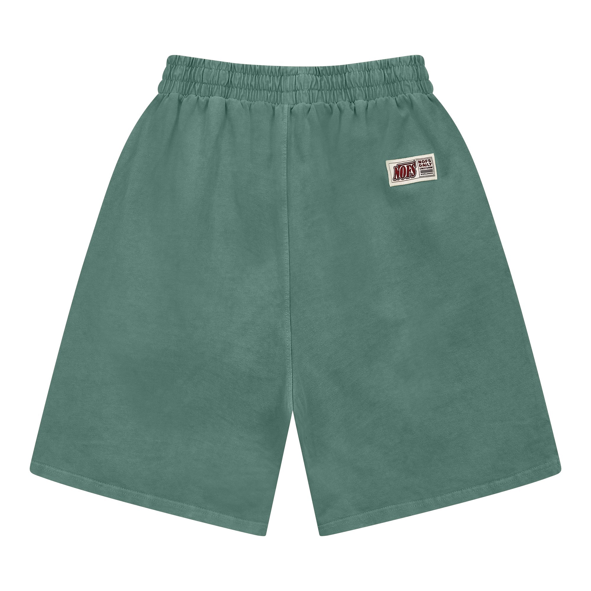 GREEN BASIC SHORTS