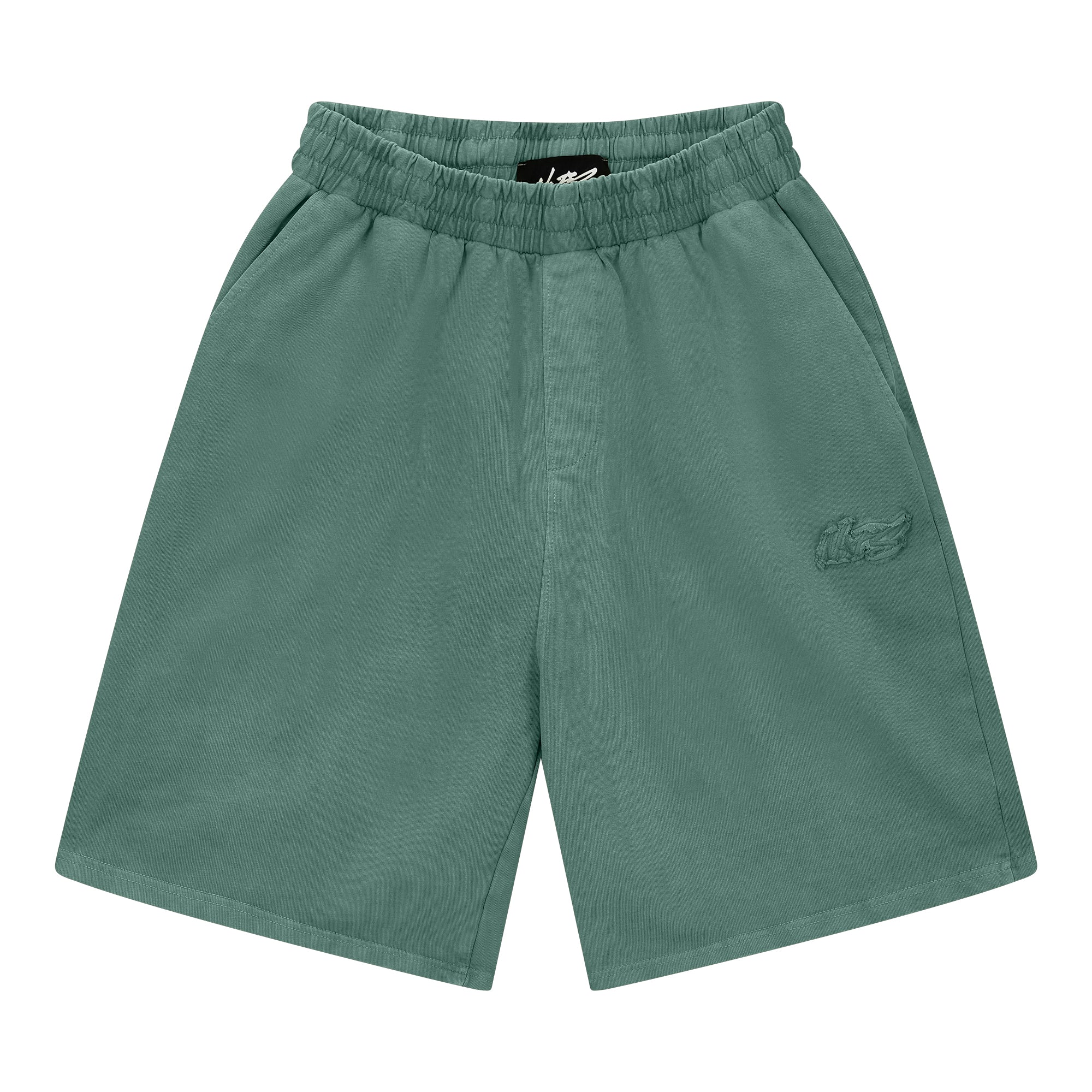 GREEN BASIC SHORTS