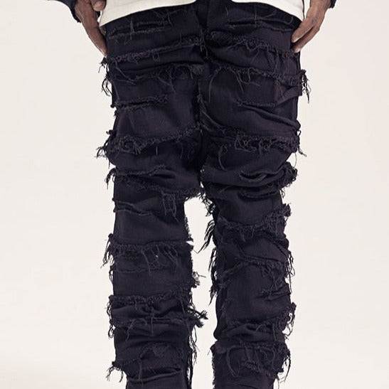 Distressed jeans