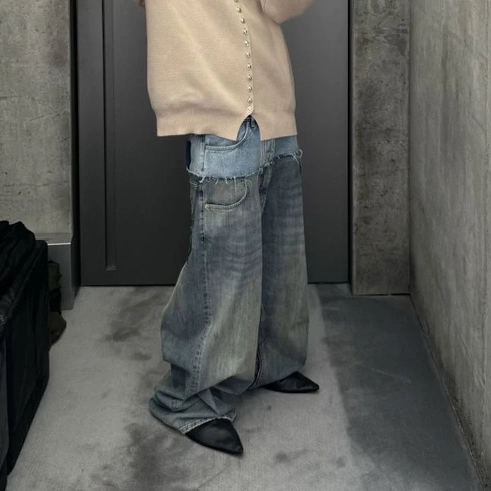 Double waist jean