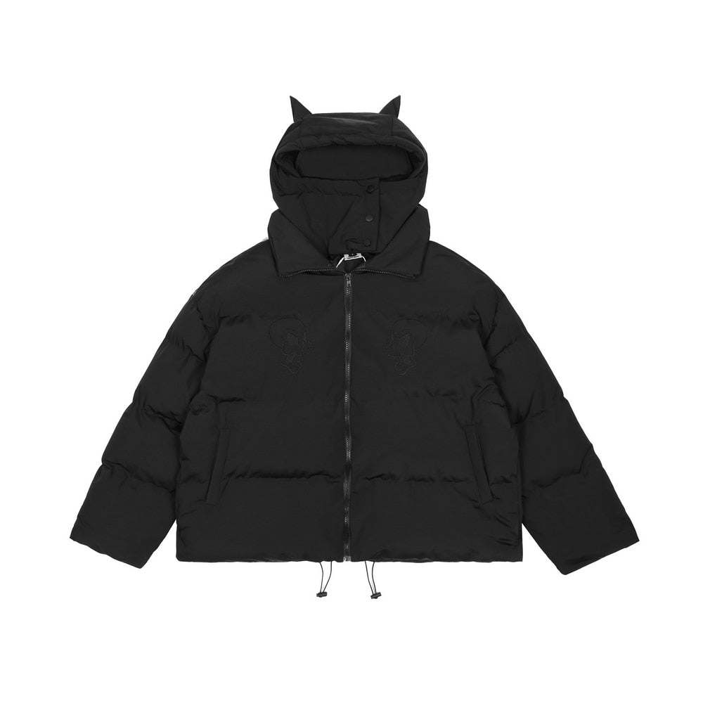 Doudoune avec corne-y2k streetwear