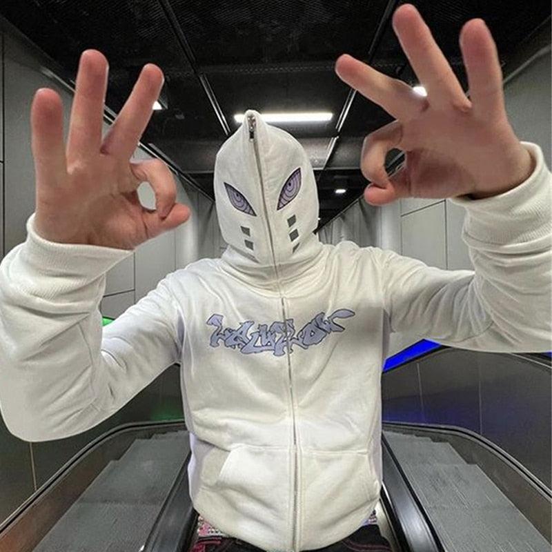 Full zip Rinnegan-y2k streetwear