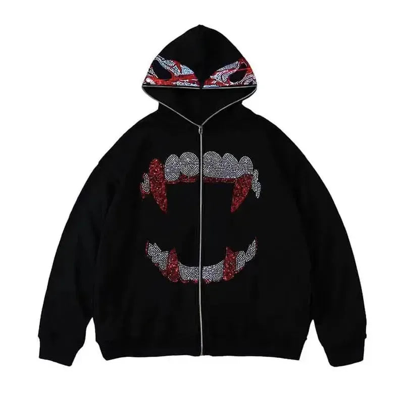 Full zip Scream-y2k streetwear