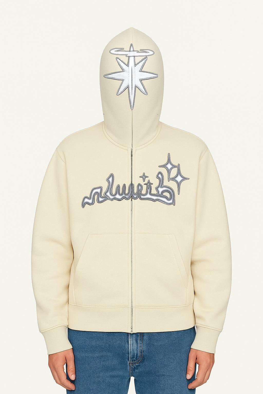 Full zip blanc