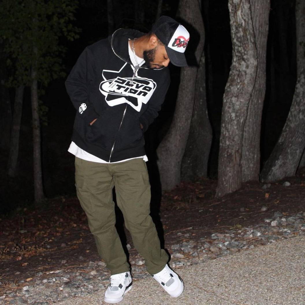 Full zip noir