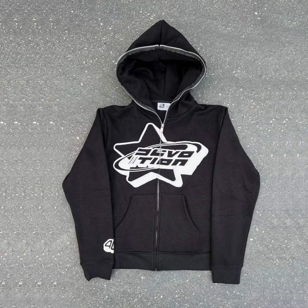 Full zip noir