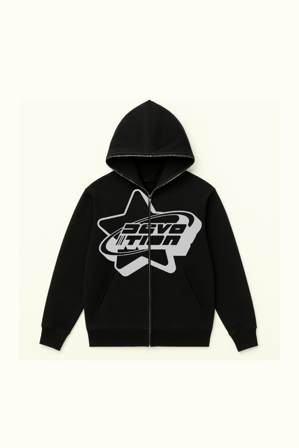 Full zip noir-y2k streetwear