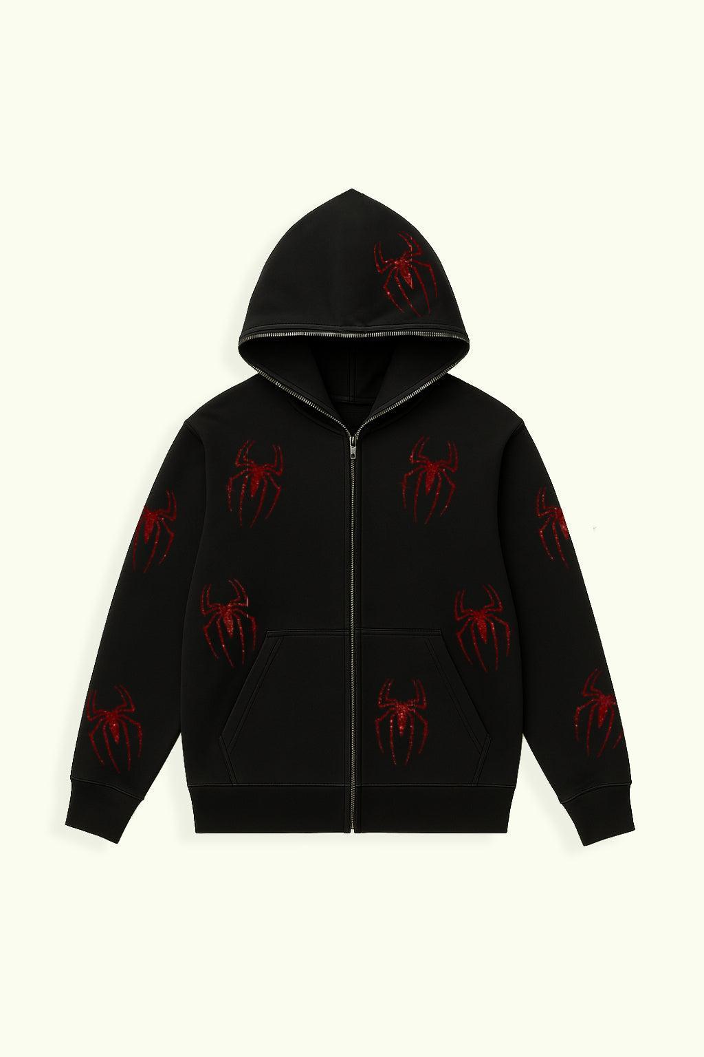 Full zip spiderman hoodie
