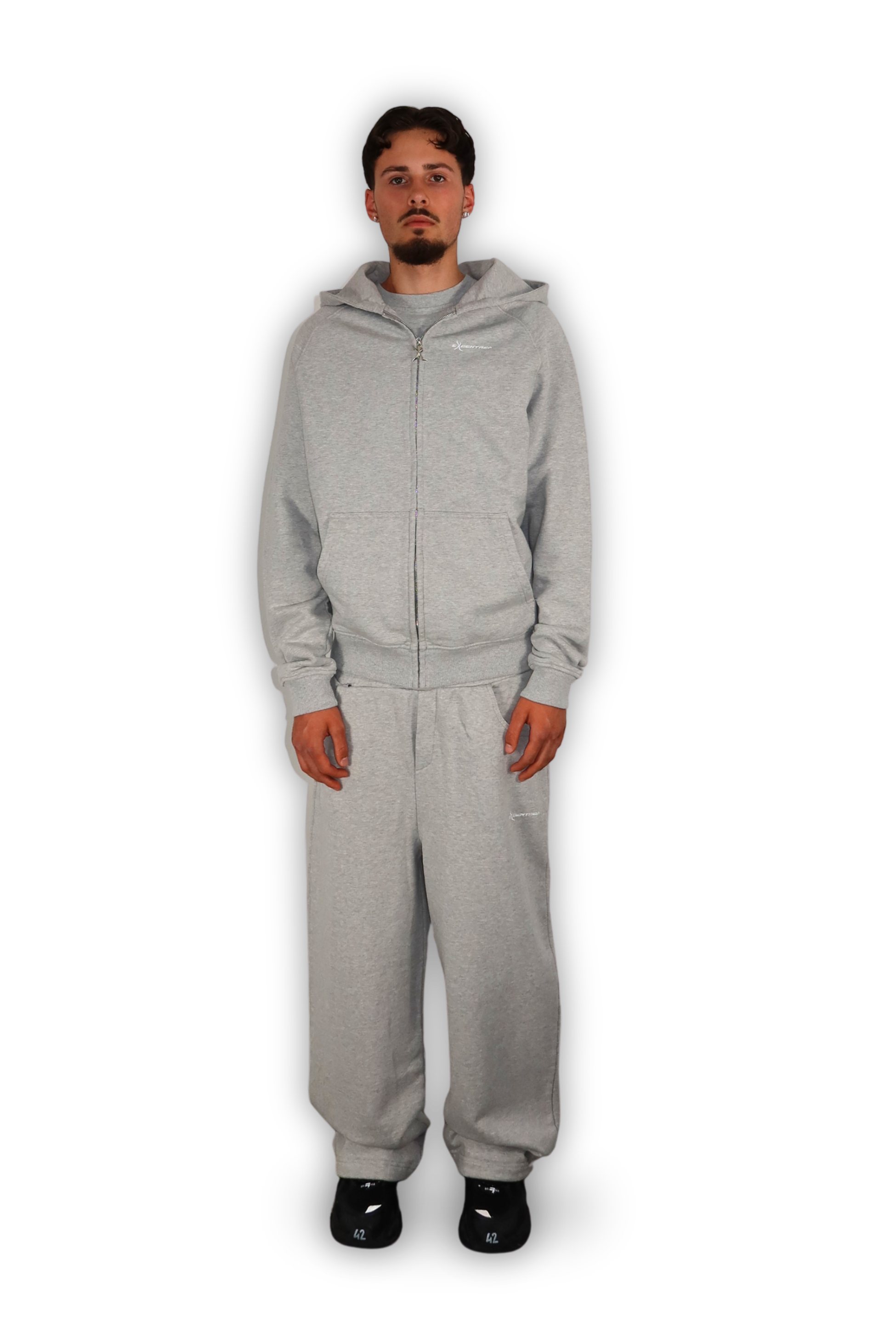 ZIP HOODIE SMOKE GREY