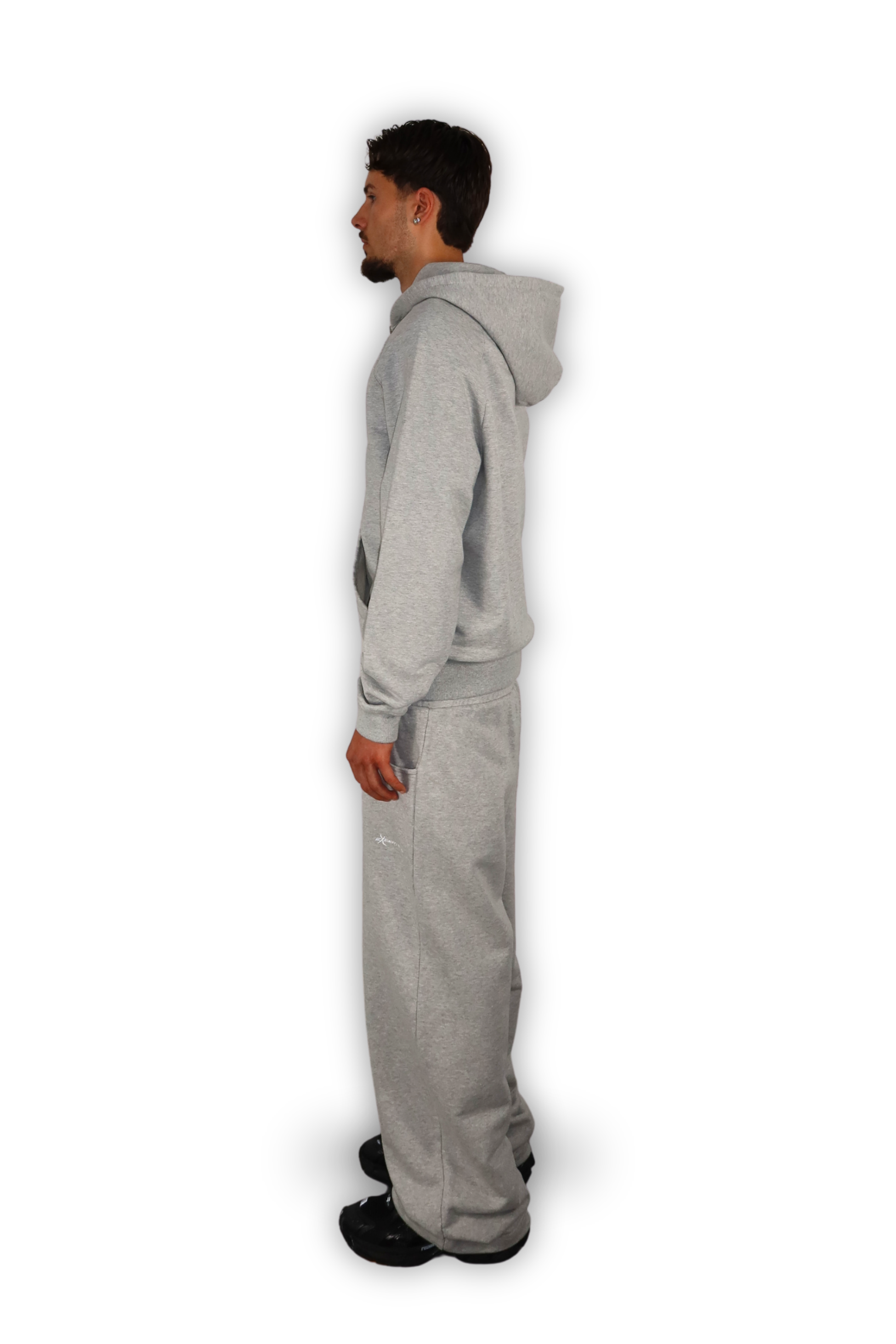ZIP HOODIE SMOKE GREY