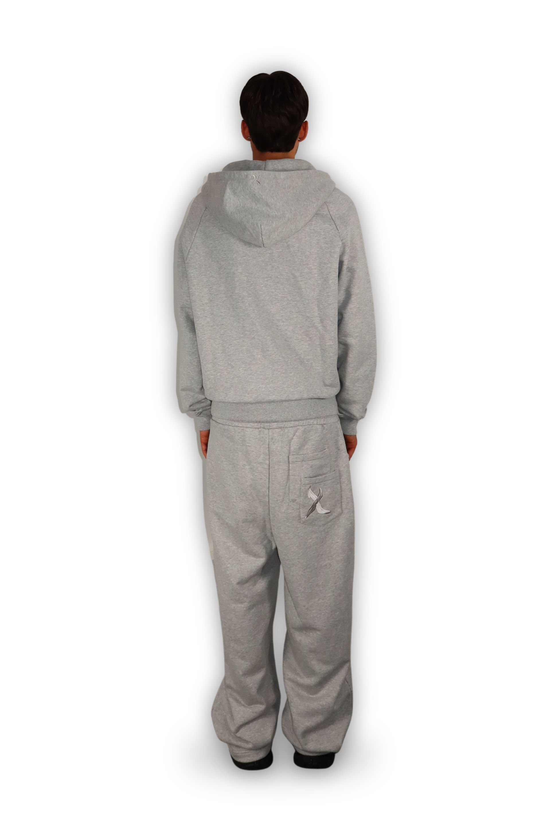 ZIP HOODIE SMOKE GREY