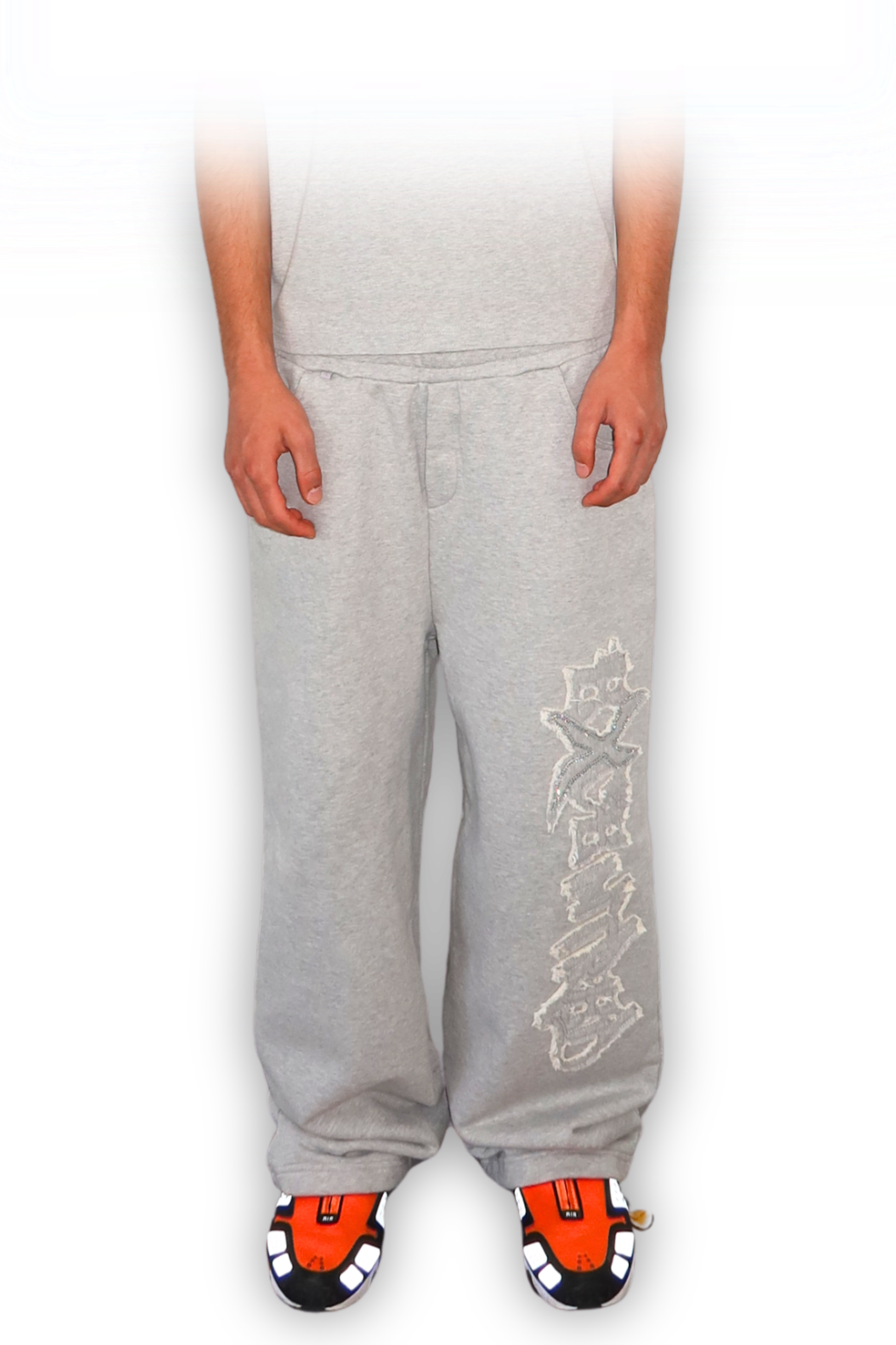 DISTRESSED JOGGER SMOKE GREY